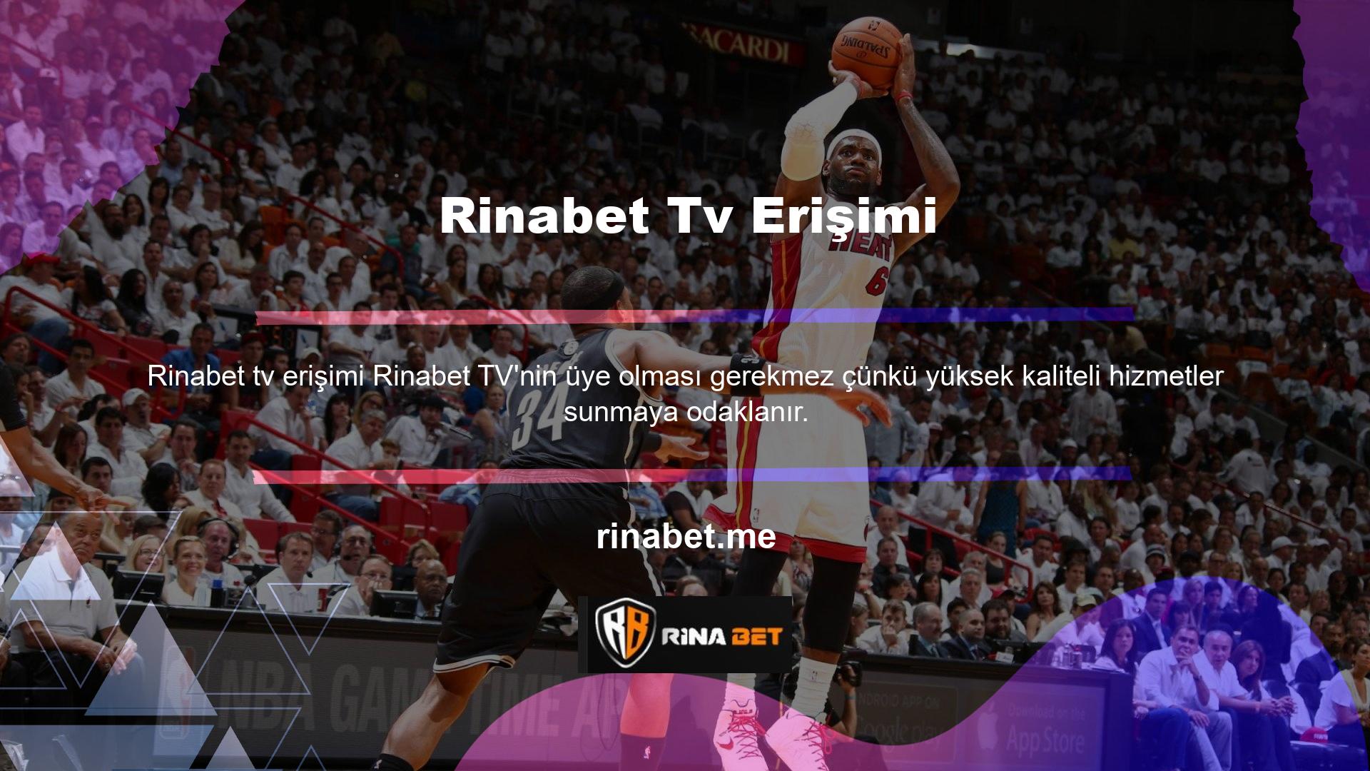 TV uygulamasına erişmek için üyelerin siteye giriş yapmaları gerekir